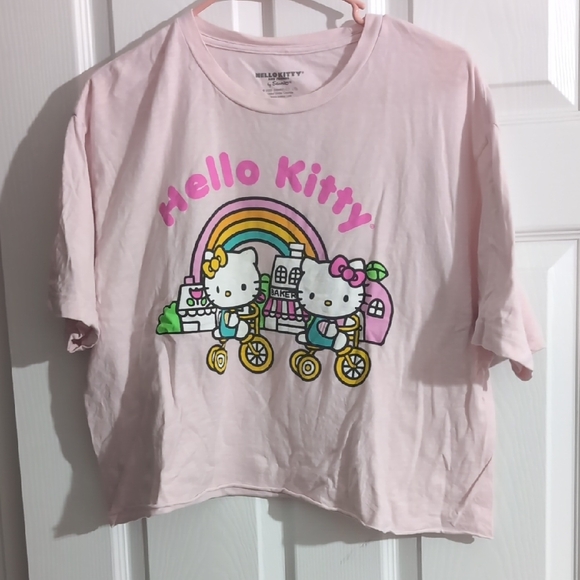 Hello Kitty Tops - Hello Kitty Pastel Pink Short Sleeve Tee